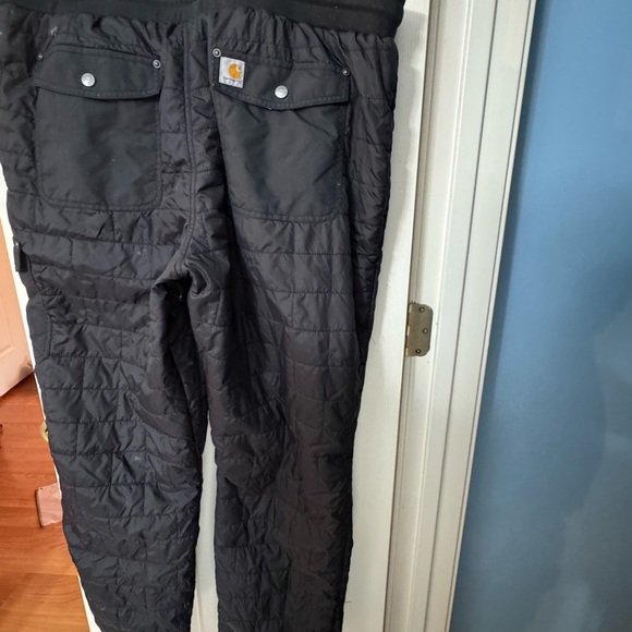 carhartt pants Women’s Unisex Xxl 20 Super Duty Quilted Double Knee Winter black - Picture 6 of 7